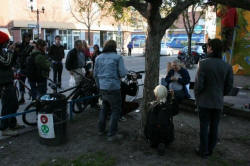 Daniel is interviewed at park in Montreal