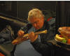 Daniel Johnston backstage in Boston 2009-10-15